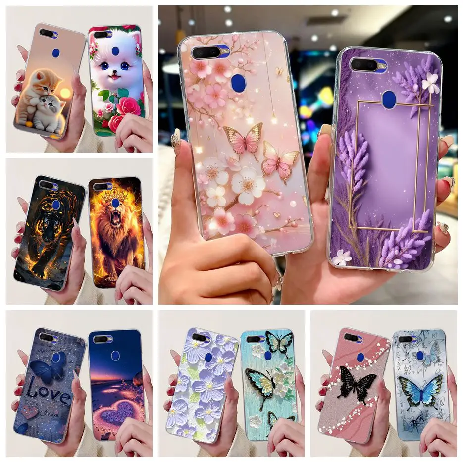 For Oppo A5s Case AX5s CPH1909 New Luxury Painted Cover Clear Silicone Phone Case For Oppo AX5s A5s OppoA5s OppoAX5s Soft Fundas