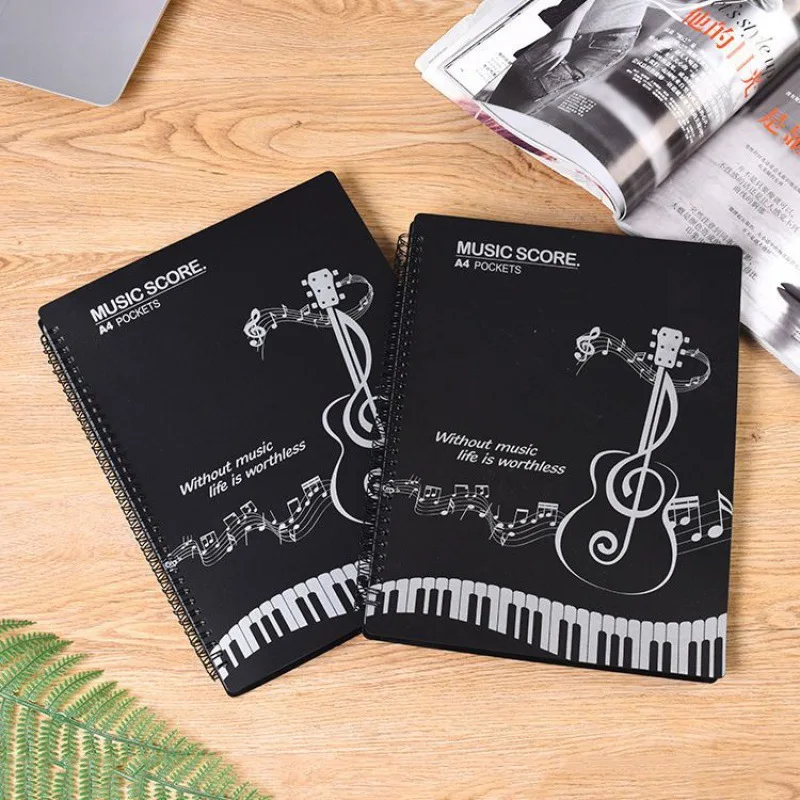 Music folder, piano sheet  modified, the score reflective school life page sheet music sheet  A4 folder file organizer