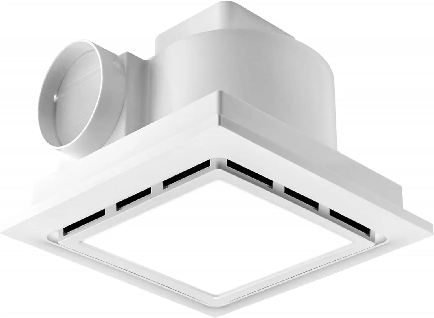 

Bathroom Exhaust Fan with LED Light Ceiling Mount Ventilation Fan 118 CFM 1.0 Sones 4 Inch Duct Quiet Bathroom Vent Fan with