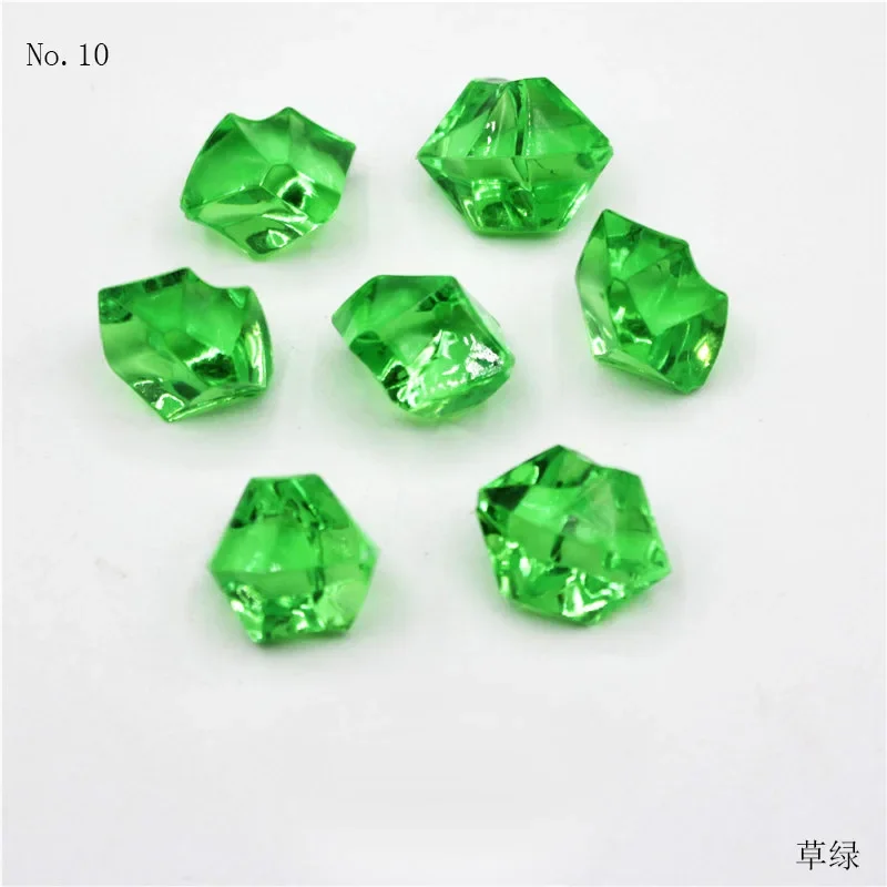 100 Stuks 11*13Mm Plastic Edelstenen Ijskorrels Kleurrijke Stenen Kinderen Juwelen Acryl Juwelen Ijs Teller Kristal Diamanten Speelgoed