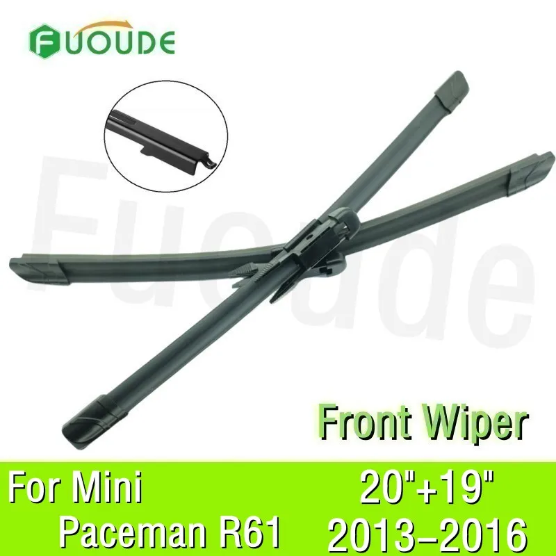 

For Mini Paceman R61 Wiper Blade 20"+19" Car Windshield Windscreen Rubber 2013 2014 2015 2016