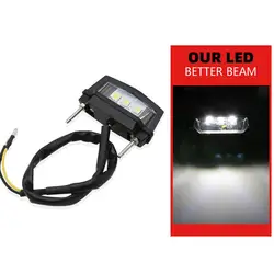 Motorcycle Light For License Plate LED Rear Lamp Small License Plate Light For Motorbike Motorcycle Modification Lights For Dark