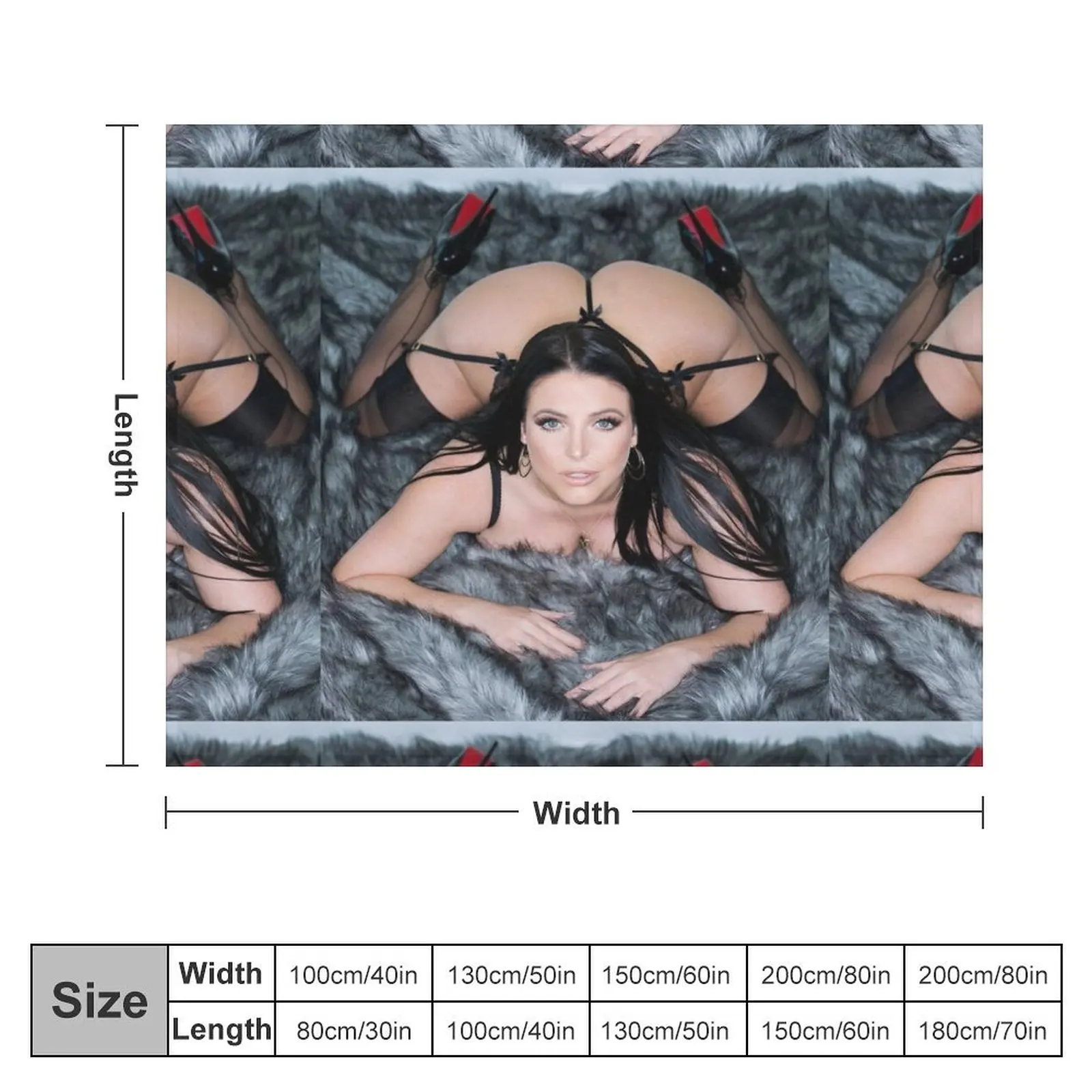 Angela White has a nice ass Throw Blanket warm for winter Cute Plaid Furrys Luxury Designer Blankets