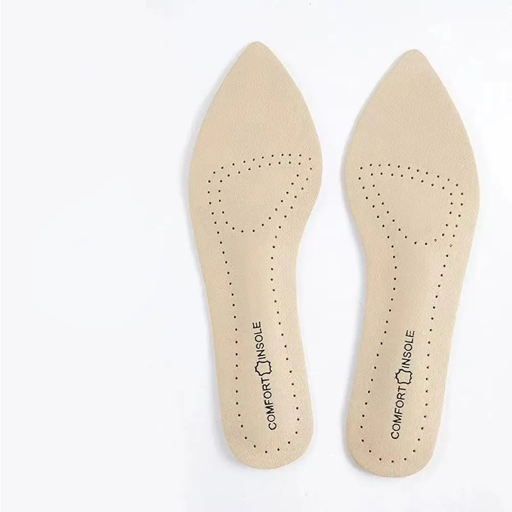 Cowhide Non Slip Sweat Absorption Shock Absorption Women Sandal Insoles Shoe-pad High-heeled Shoes Insoles Shoes Stickers Pad