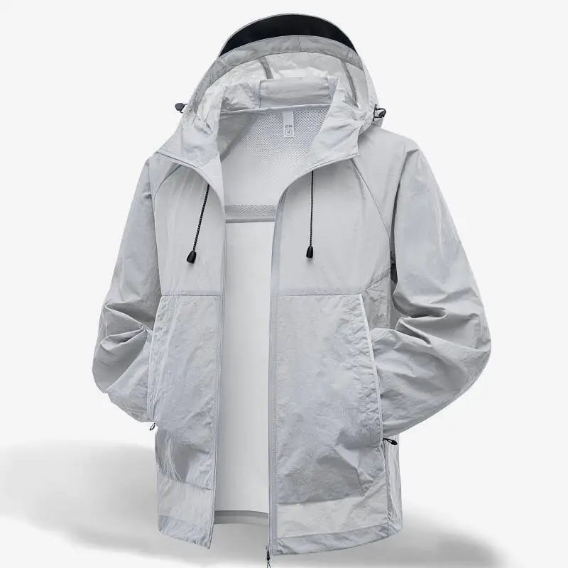 2026 Unisex Sun Protection Jackets Summer Waterproof Quick Dry Reflective Coat Male Lightweight Windbreaker Man Thin Outerwear