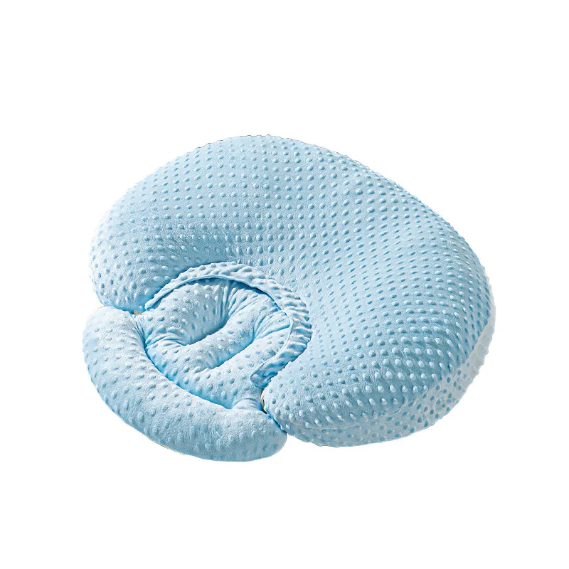 Pink Bobble Fleece Arc Sloped Pillow Four‑Season Dual‑Sided Removable Washable Throw Cushion for Home Relaxation