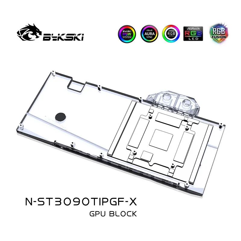 Imagem -04 - Bykski Gpu Bloco de Água para Zotac Geforce Rtx 3090ti Amp Extremo Holo 24g6x Pgf Cartão oc Radiador de Cobre Vga N-st3090tipgf