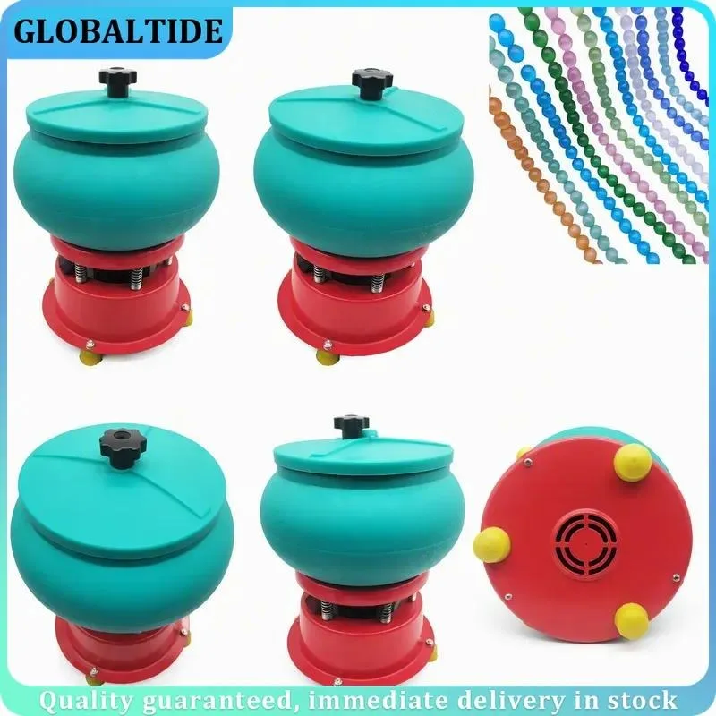 17 Inch Super Large Vibratory Tumbler Wet Dry Polisher for Metal Jewelry Pearl Finishing High Capacity Rock Stone Polishing