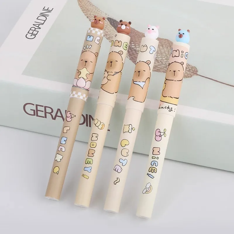HERO New Capybara Click Pen – Cute Cartoon Student Practice Pen, High-Aesthetic Gift
