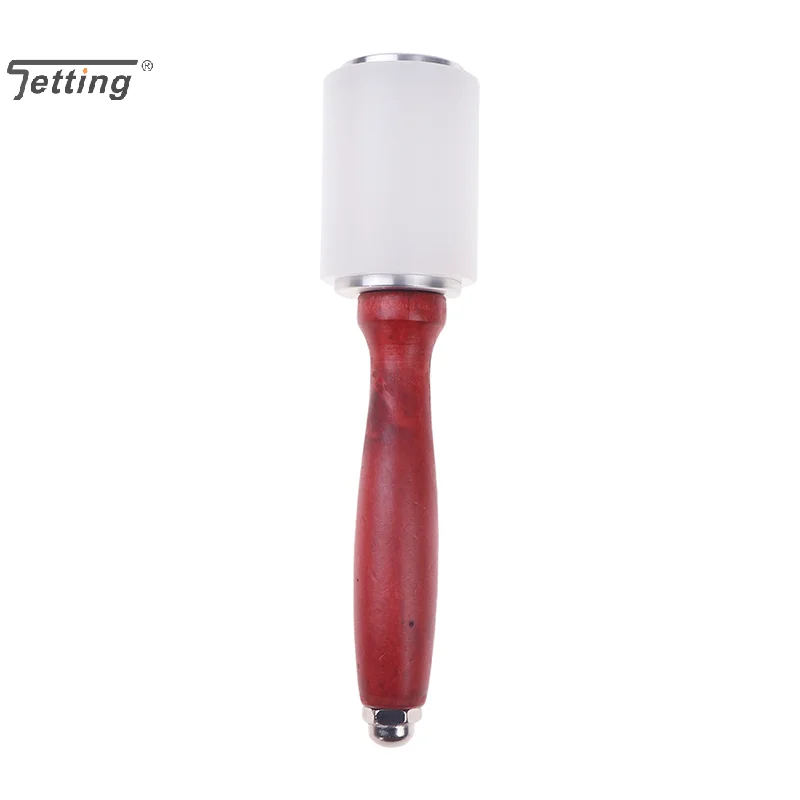 Leather Carve Hammer Nylon Hammer Mallet With Wood Handle For Home Hand Leathercraft Punch Printing Carving Tool Supplies