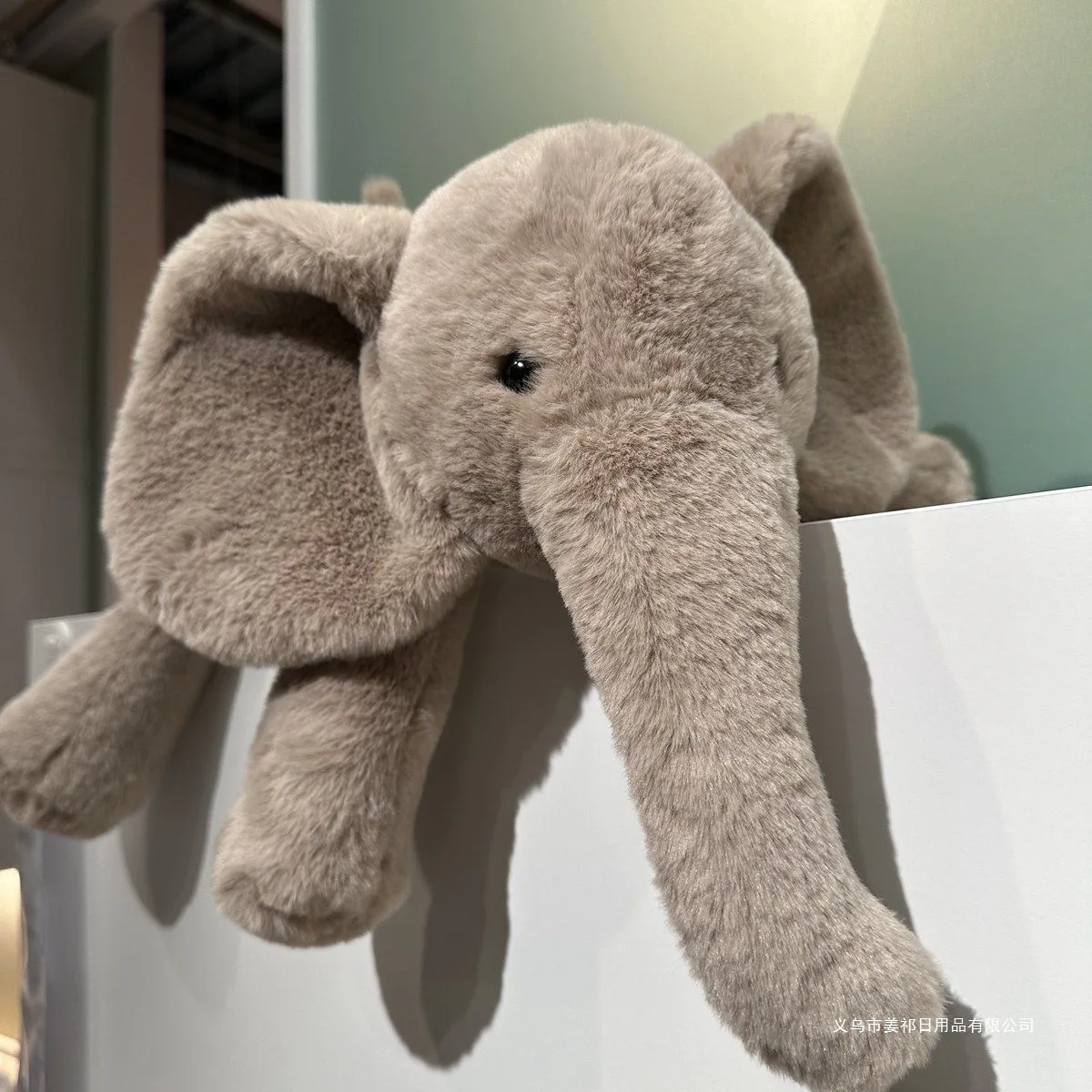 Peluche de elefante calmante gigante, juguete hipoalergénico y ligero para bebés, animal relleno suave grande de 70 cm