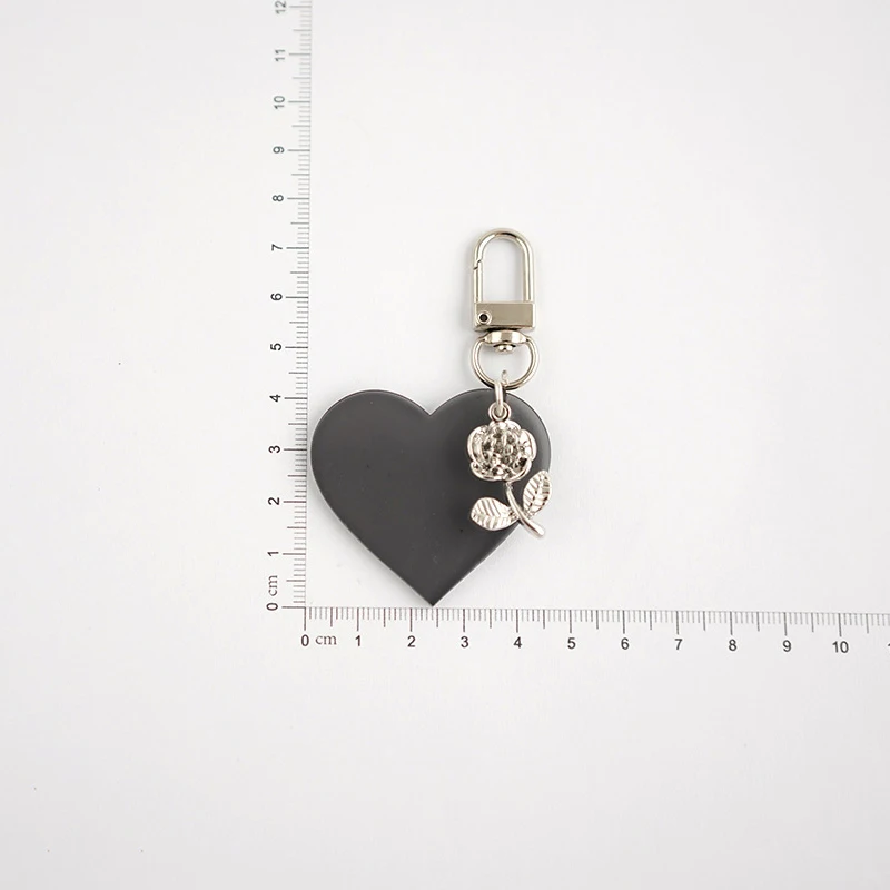 Cute Creative Lovely Heart Rose Keychain Fashion Pendant For Women Girls Exquisite Backpack Decoration Accessories Gifts