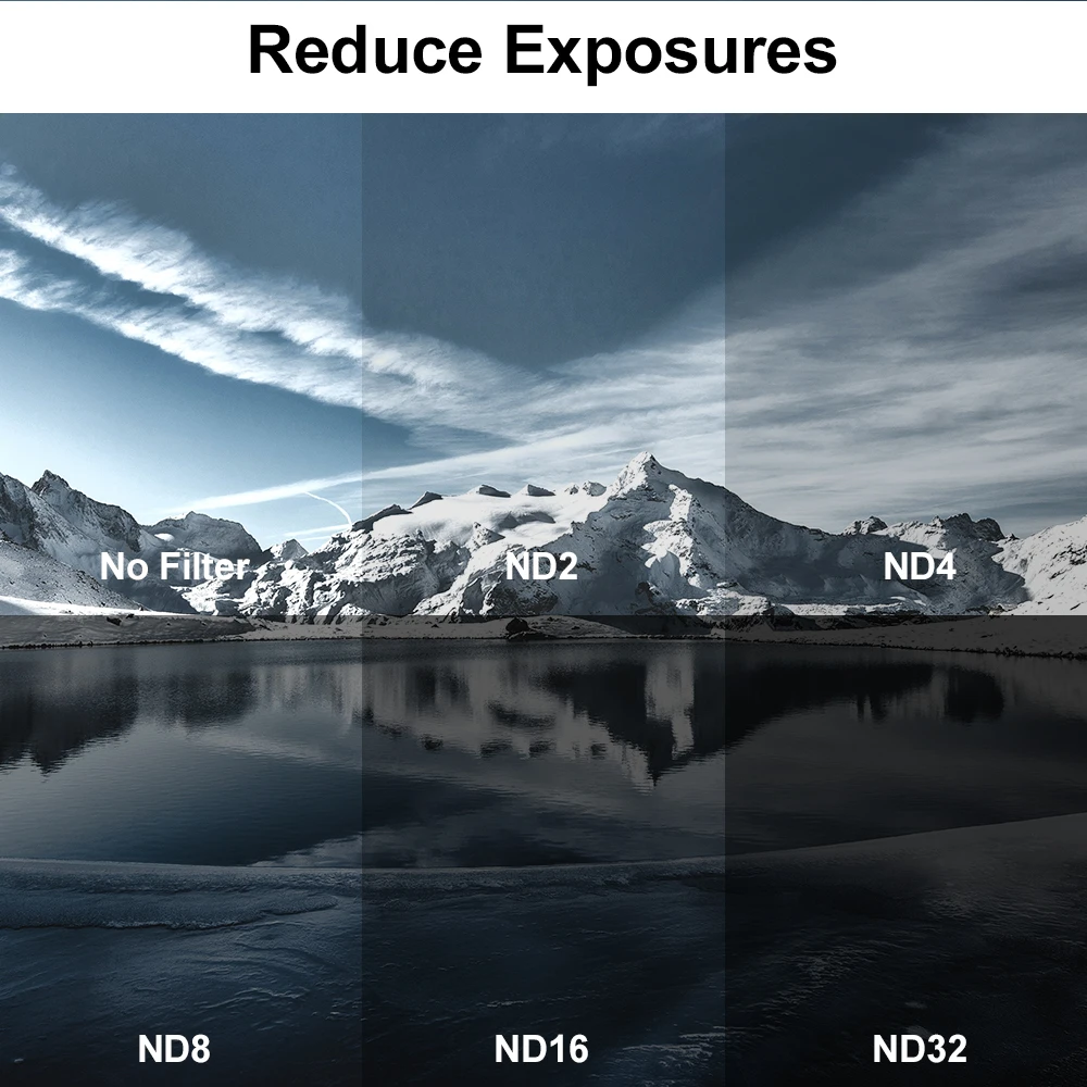ND2-ND400 Adjustable Filter ND Filter Neutral Density Filter 37mm 40.5mm 43mm 46mm 49mm 52mm 55mm 58mm 62mm 67mm 72 77 82 86 95