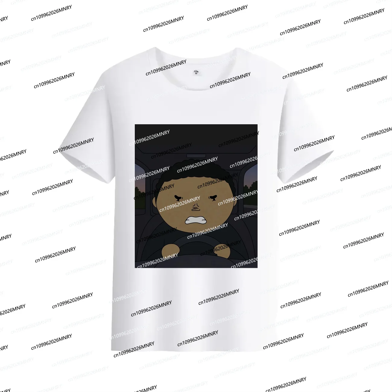 Summer Man tshirt The Curly Hair Driver tshirt Road Rage Driver tshirt Printed Cotton Neutral Top Men's Women's Fashion T-shirt