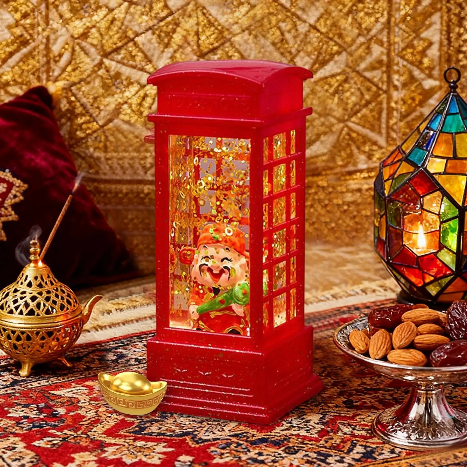 السنة الجديدة أضواء LED إله الثروة سطح المكتب ديكور غرفة الحضانة ضوء للأطفال المراهقين الكبار المستأجر ديكور المنزل غرفة المعيشة #3