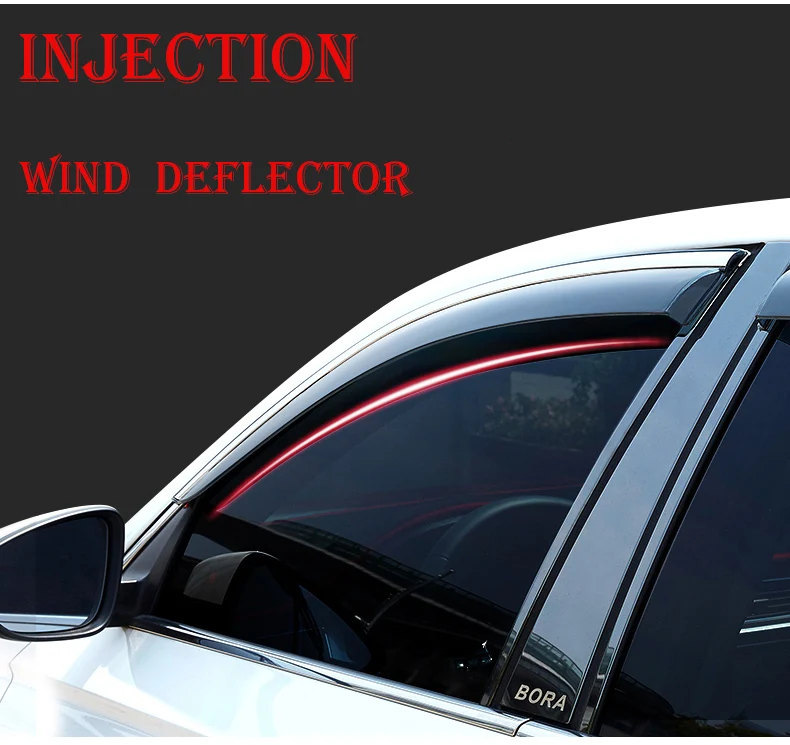 Premium Car Wind Deflector for LEXUS RZ 2023 - Ultimate Sun & Rain Protection, Door Visors Rain Guard 3