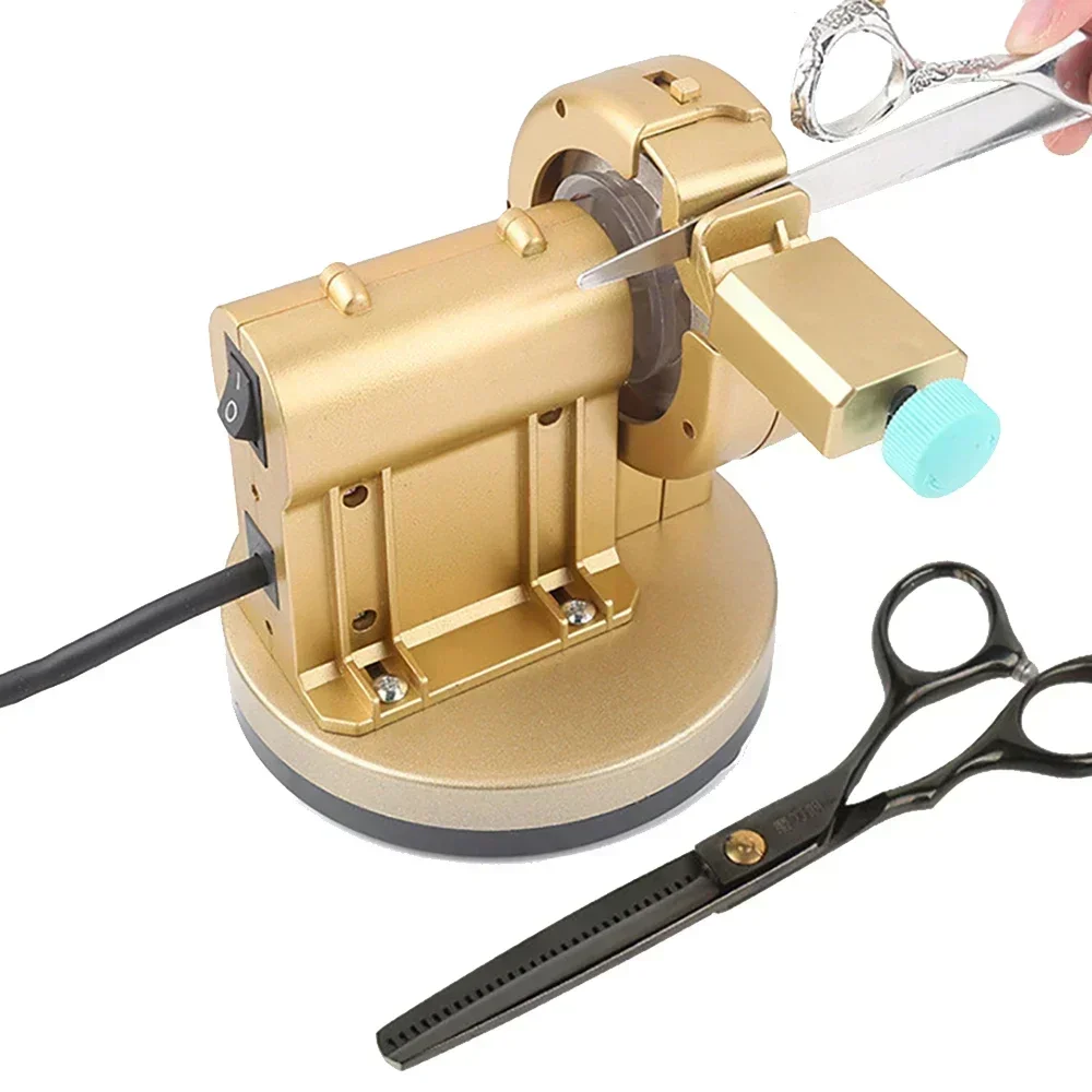 Hair Salon Hairdresser Self - Grinding Scissors Machine Flat Shear Tooth Shear Polisher Tailor Scissors Grinder Tool Sharpener