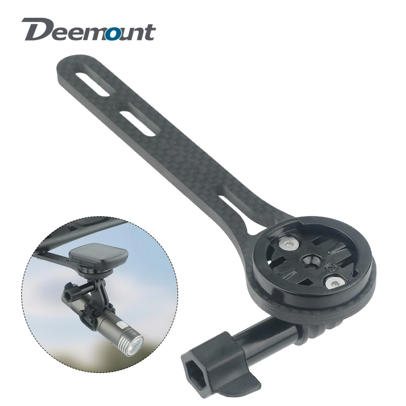 

Велосипедный интегрированный кронштейн для компьютера на руль для Garmin/Wahoo/Bryton/Blackbird/XOSS, спидометр, фара, подставка из углеродного волокна