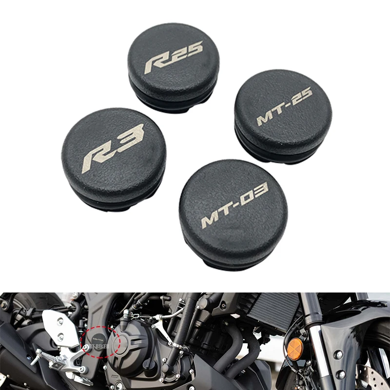 Frame Hole Cover Plug For YAMAHA YZF R25 R3 MT25 MT03 2014-2023 Motorcycle Accessories Decorative Frame Cap YZFR25 MT-03 2022