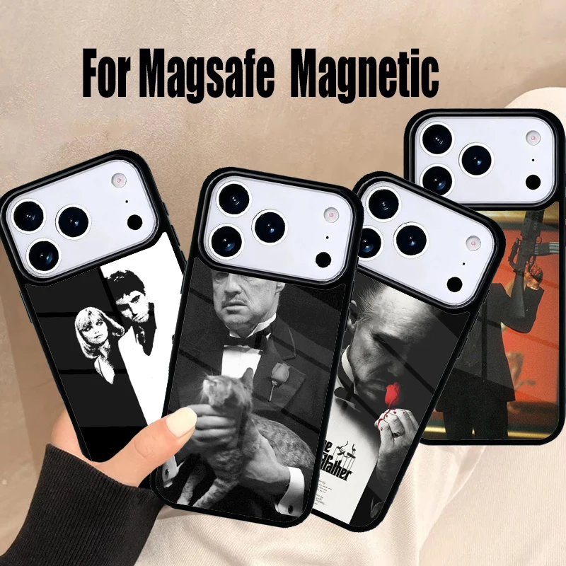 

The Godfather Scarfaces Phone Case For iPhone 17 Air 16e 15 14 13 12 11 Pro Max Plus Magsafe Wireless Magnetic Cover