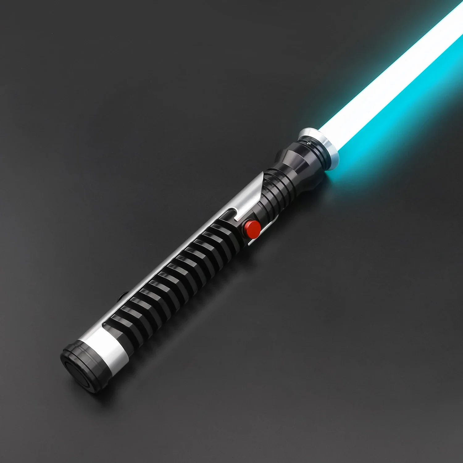 TXQSABER Qui-Gon Jinn Lightsaber SNV4 Proffie2.2 Zwaar duelleren lichtzwaard Metalen gevest Gladde schommel Laser FOC Force Cospaly Speelgoed