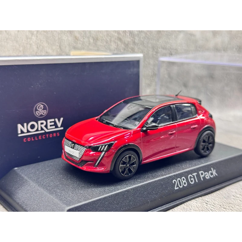

NOREV литой под давлением масштаб 1:43, 208 GT, упаковка 2022, модель автомобиля из сплава, готовая коллекция имитаций, украшение для мальчика, праздничный подарок, дисплей