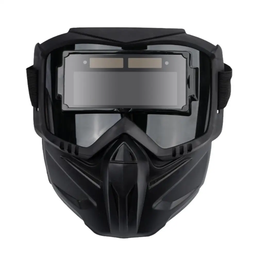 Head-mounted Professional Automatic Welding Mask Goggles Anti-glare Equipment Filter Protective Helmet Welding Light Mask O7H9