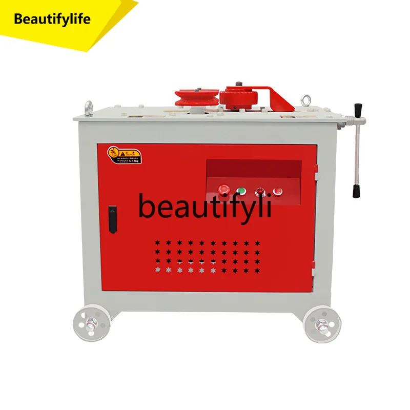 آلة ثني حديد التسليح A61 آلة ثني الصلب الملولبة المستديرة آلة تشكيل موقع البناء حلقات حديد التسليح #1