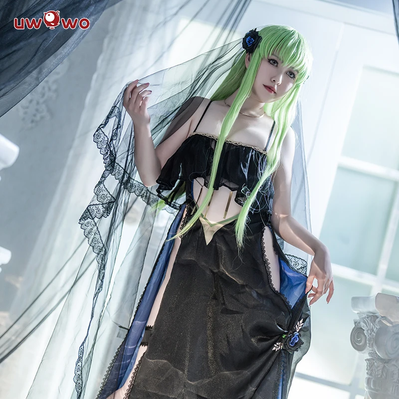 

LAST BATCH UWOWO CC Lelouchh Black Bride Ver. Cosplay Costume C.C. Lelouchh Bride Cosplay Dress Halloween Cos