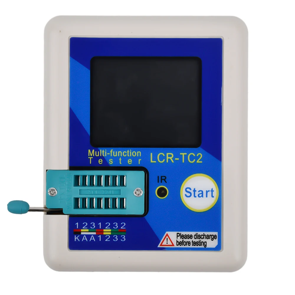 LCR-TC2 wysokiej precyzji Tester próbnik elektroniczny rezystor kondensatora dioda trioda miernik testowy moduł rozszerzeń