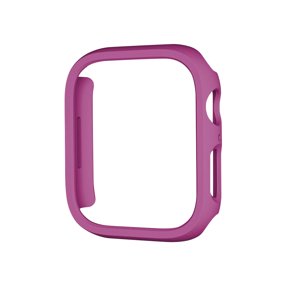 Holle Cover voor Apple Watch Case 46mm 42mm 45mm 44mm 41mm 40mm 38mm Harde PC Geen Screen Protector voor iWatch 11 10 9 8 7 6 5 4 SE