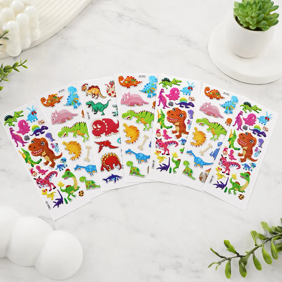10 stuks/verpakking schattige cartoonstickers voor scrapbooking, dagboekdecoratie, DIY diverse scènes, verjaardagscadeaustickers
