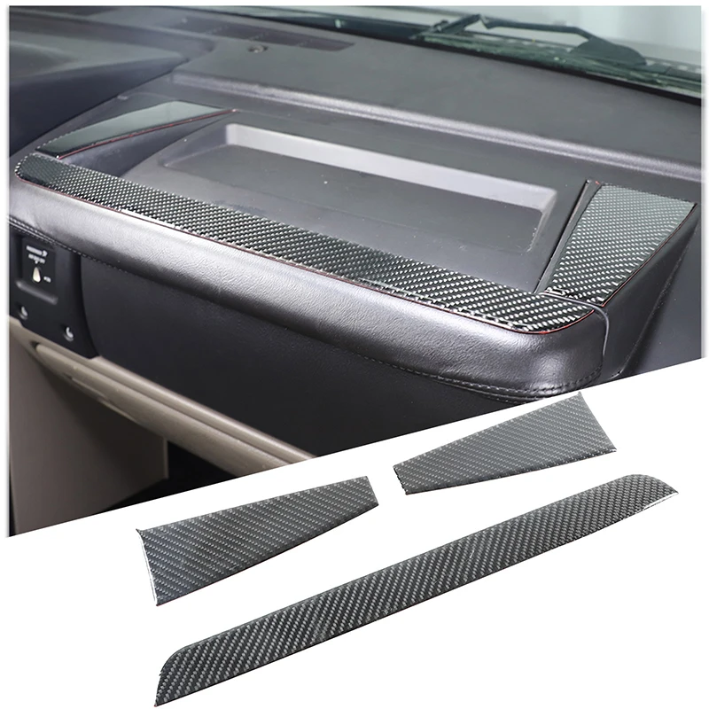 Soft Carbon Fiber Car Passenger Center Handle Panel Sticker Decoration for Hummer H2 2003-2007 Interior Car Accessories