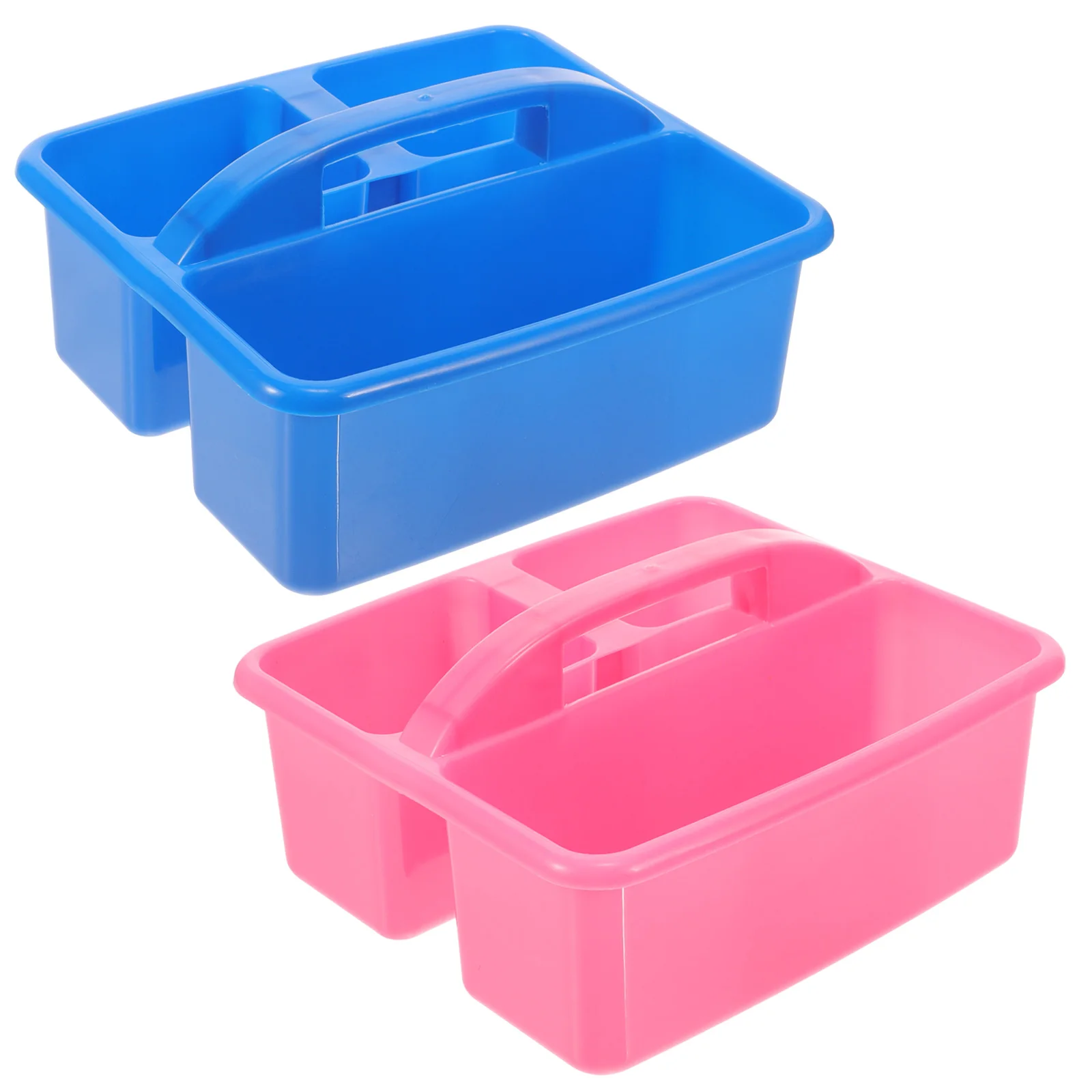 

2pcs Drawing Storage Baskets Kids Art Supplies Plastic Smooth Polishing Pen Holder Box Student Tool ganizer