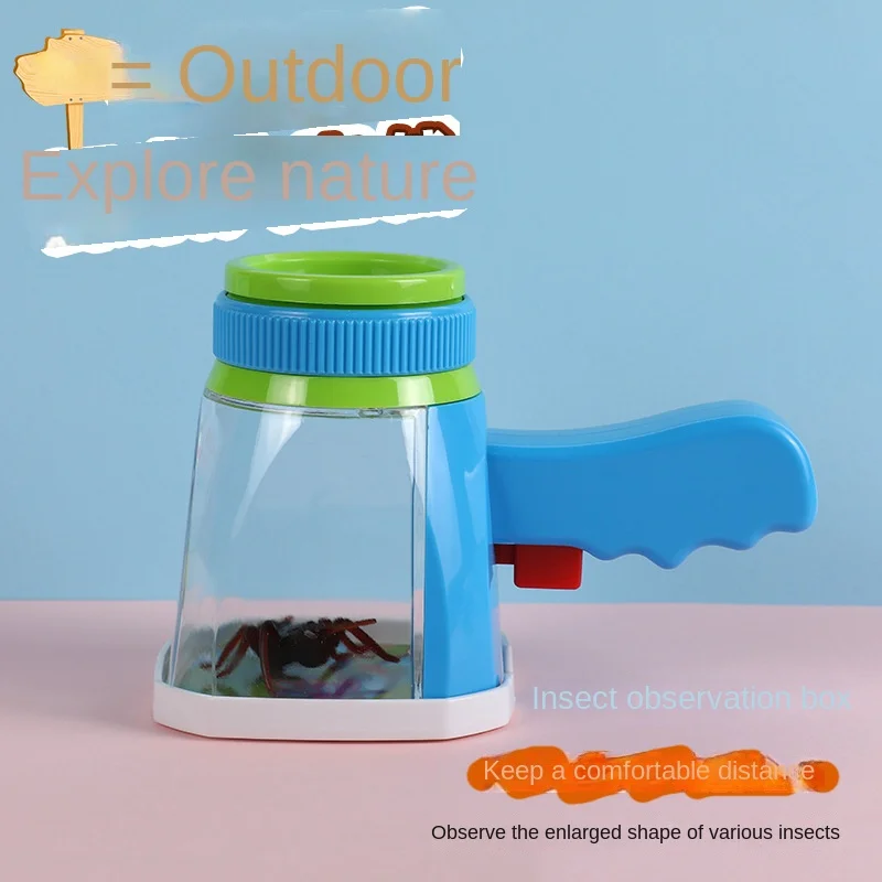 

Handheld Insect Observation Box Children Insect Capture Magnifying Glass Youth Teaching Science Experiment Magnifying Glass