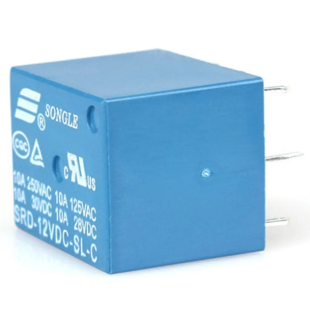 10pcs Mini PCB Type 5V 12V 24V DC 10A 5 Pin SRD-24VDC-SL-C Power Relay Relays SRD-05VDC-SL-C SRD-12VDC-SL-C