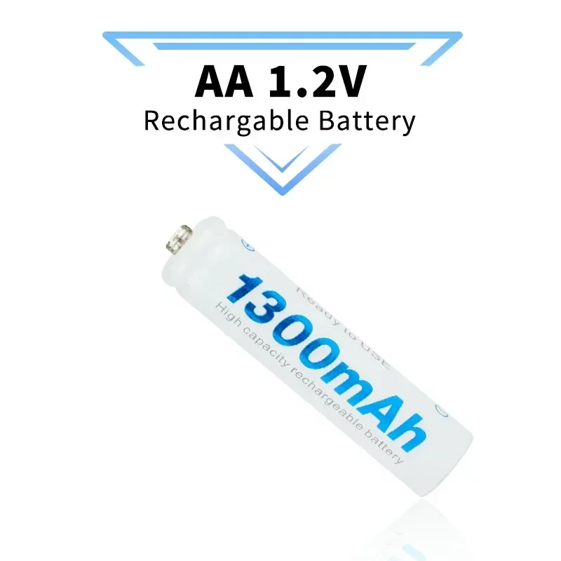 2024 NEW 1.2V AA rechargeable battery 1300mAh battery Smart chip security Nickel hydrogen rechargeable batteries