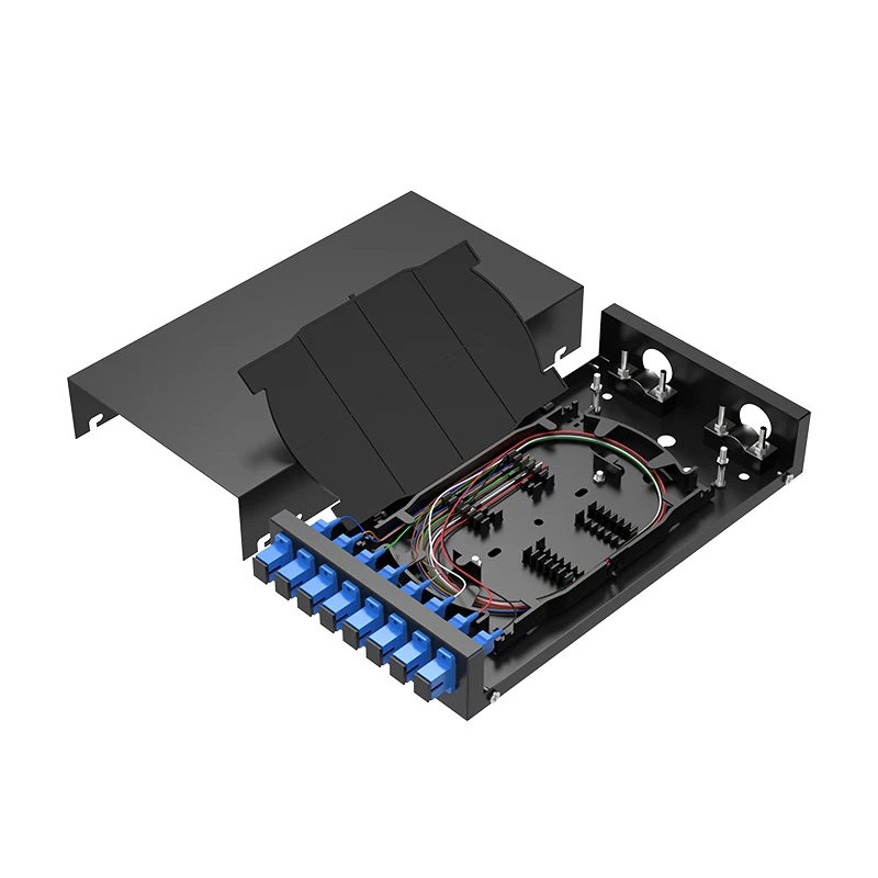 BYXGD Rack Mount Fiber Optic Terminal Box  4/8/12/24 Port SC/FC/LC/ST | Cold Rolled Steel Thickened