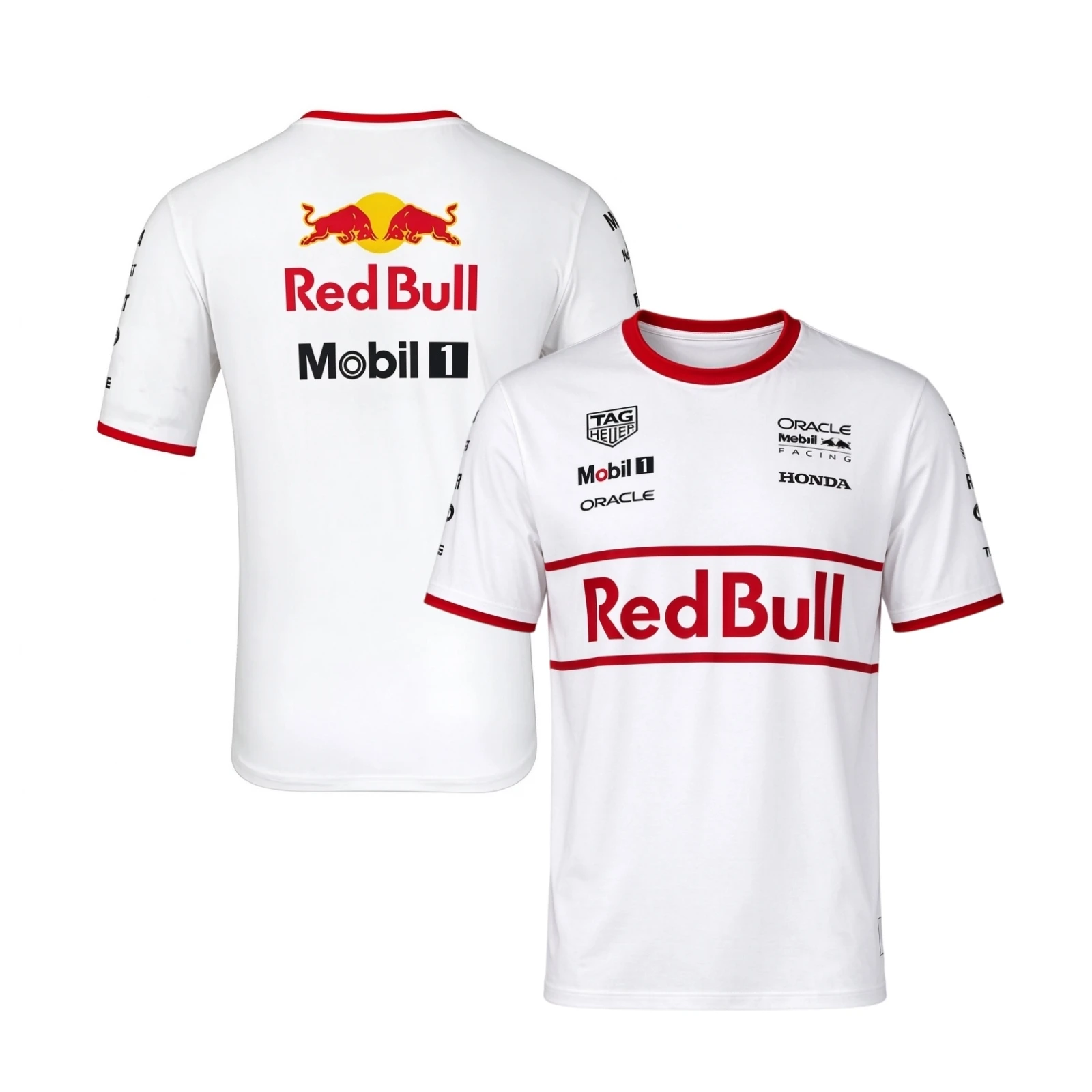 Max Verstappen Red Bull Racing Team Japan White Red Unisex T-shirt Men Women Fans Outdoor Sports Breathable Quick-dry Y2k Jersey