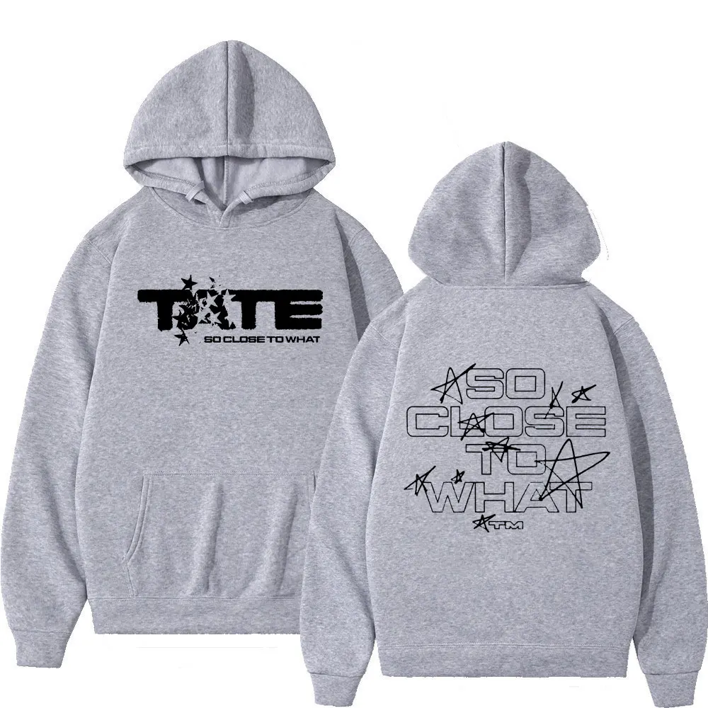Men Women Clothing Long Sleeve Hooded Sweatshirts Tate McRae So Close To What Album Hoodies Fleece Vintage Oversized Pullovers #6