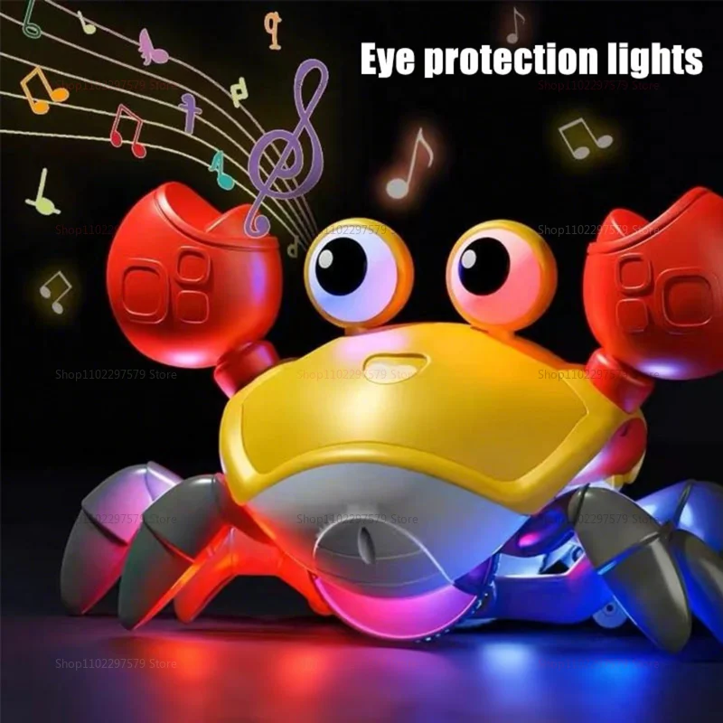 ของเล่นปูคลาน ของเล่นเต้นเดินเคลื่อนไหวได้ ของเล่นเสริมพัฒนาการสำหรับเด็กทารก ปูมีเสียงเพลง ของเล่นเด็กเล็ก ของขวัญสำหรับเด็กวัยเตาะแตะ