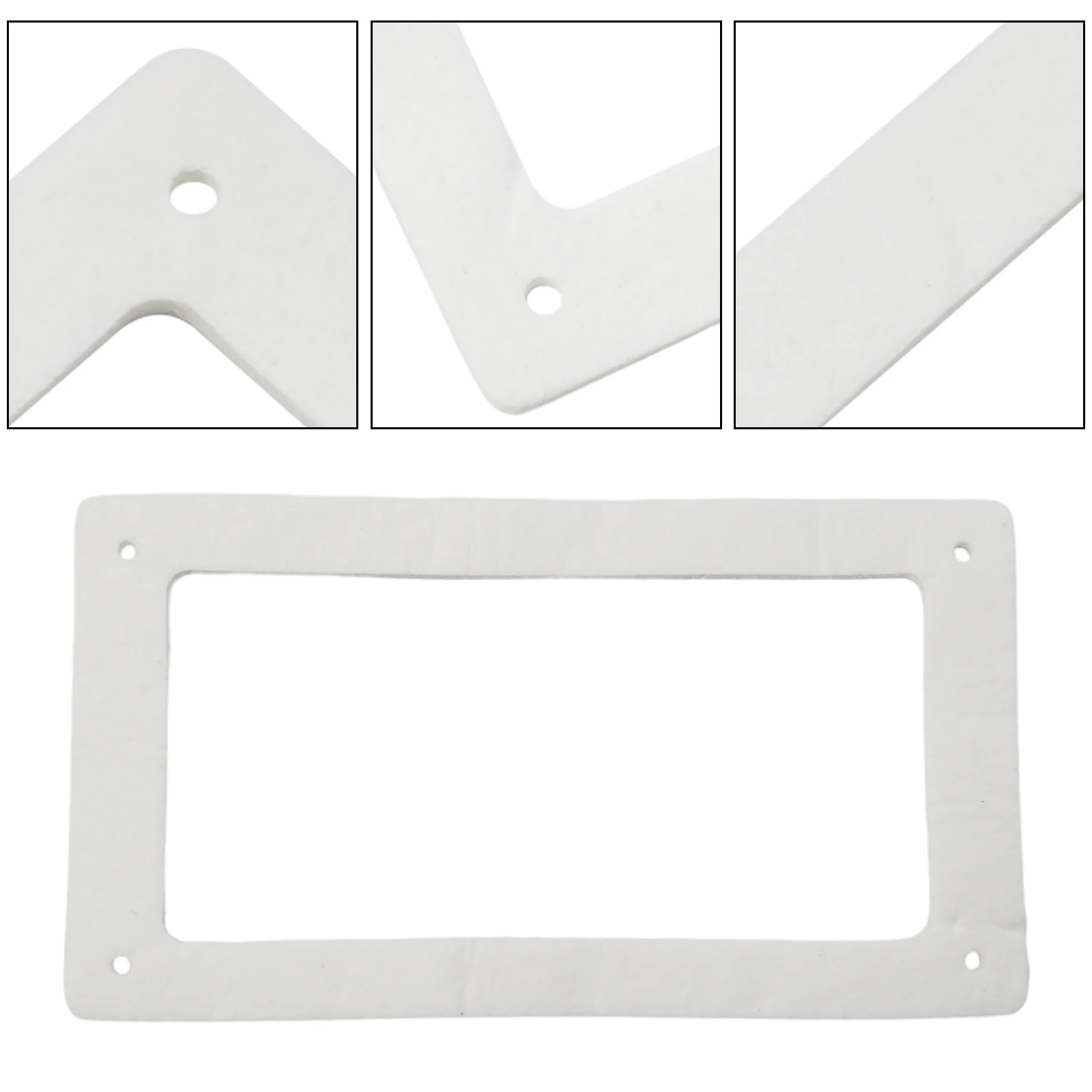 1 Pcs Ceramic Fiber Seal For MCZ Inspection Flap 220 X 120 X 4 Mm Heat Resistant Reliable Easy Installation Long Lasting