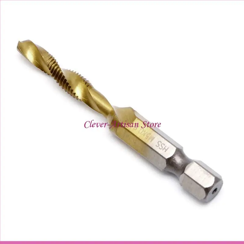 E06B 1PC Shank M3-M10 dla tytanowego wylewana HSS ręka śruba śrubowa metryka dotknięta wiertłem