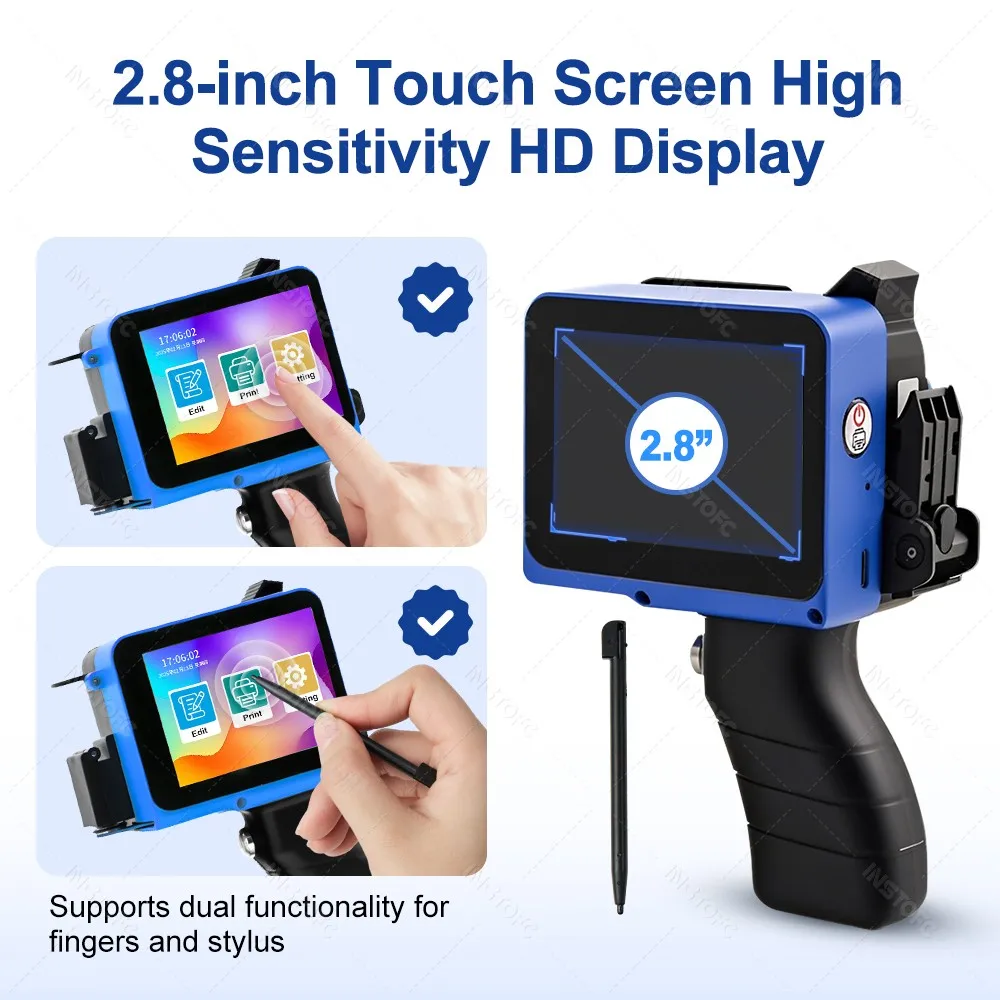 ﻿   طابعة نافثة للحبر محمولة صغيرة 2-12.7 مللي متر ارتفاع الطباعة للبلاستيك الخشب النسيج النص تسمية دفعة رقم الشعار آلة ترميز التاريخ