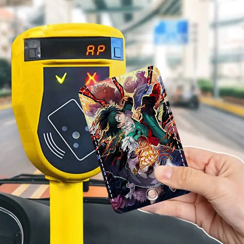 انمي ياباني الكرتون بطلي 1 قطعة حافظة بطاقات الوصول حافظة بطاقات جلدية المفاتيح حلقة رئيسية باب الوصول العلامات حافظة بطاقات الهوية المفاتيح