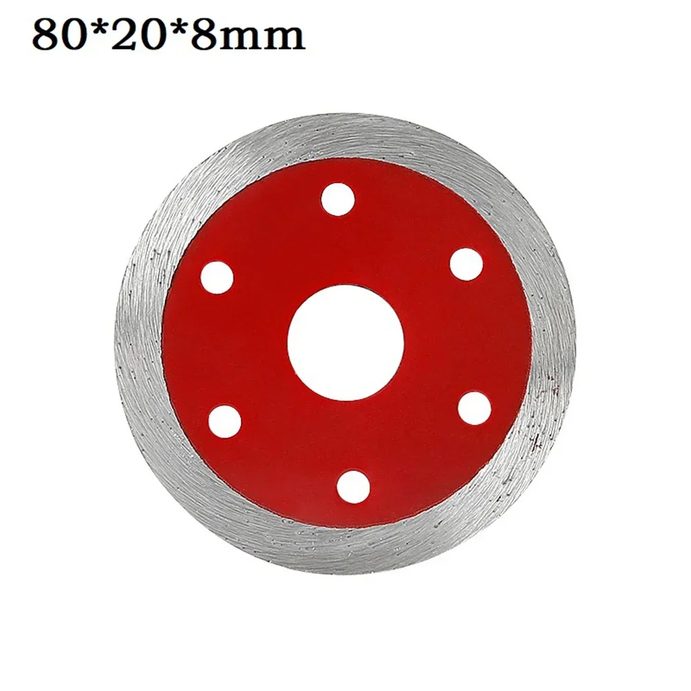 Imagem -03 - Lâmina de Serra de Diamante Disco de Corte a Seco 20 mm de Furo 80 107 125 mm para Concreto Tijolo Cerâmico Cortador de Mármore para Acessórios de Moedor de Ângulo