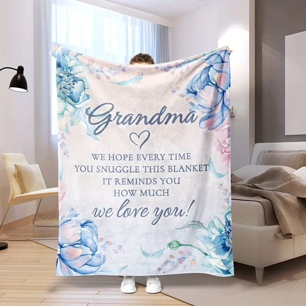 

Blanket Gifts For Grandma, Grandma Birthday Gifts, Valentines Day Christmas Thanksgiving Present For Grandma From Granddaughter