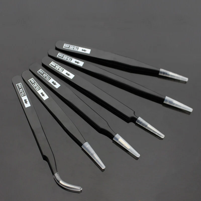 Original High Hardness RHINO TS-00 TS-2A TS-3C TS-7A TS-SA TS-SS ESD Stainless Tweezers Set For Watch Phone Repair Tools