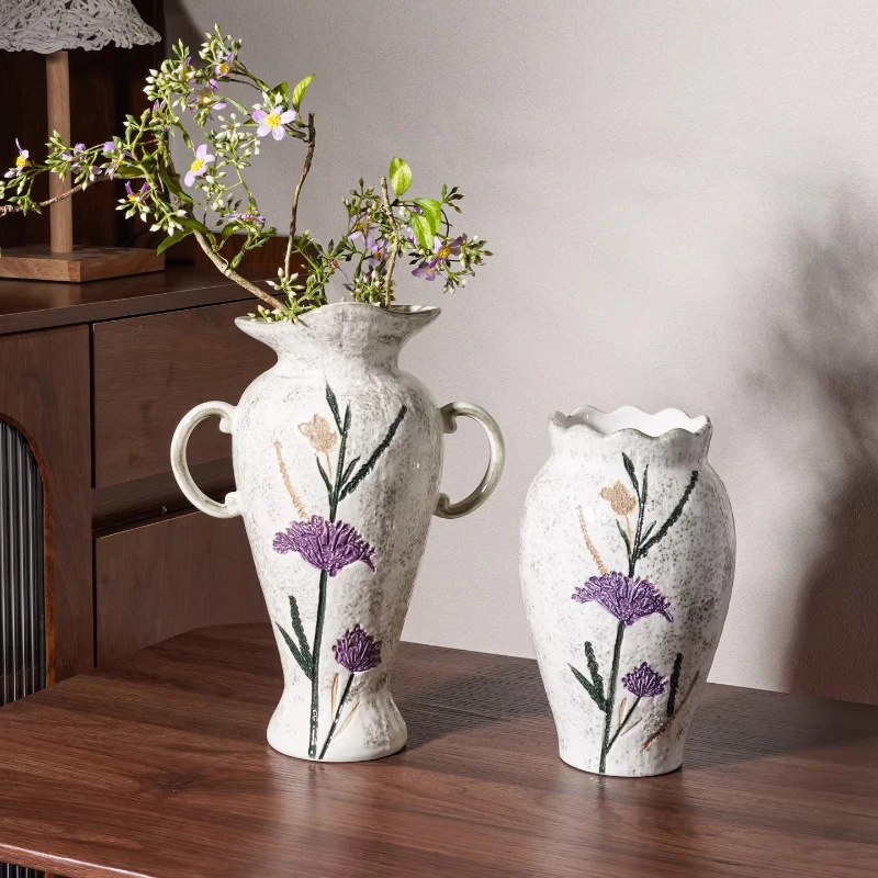 

Creativity Living Room Vases Flowers Bedroom Aesthetic Simplicity Vases Hydroponic Ceramics Home Decor Bekas Bunga MH40HP