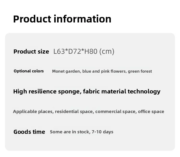 Retro Einzelsofa Stuhl Zuhause Wohnzimmer Balkon Freizeit Einzelstuhl Tiger